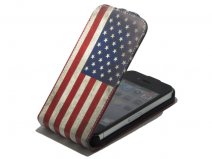 USA Vintage Flip Case voor iPhone 5/5S