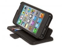 Kensington Portafolio Duo Black SideFlip Wallet Case voor iPhone 5/5S