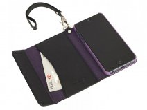 Knomo Leather Folio Wristlet Case Hoesje voor iPhone 5/5S