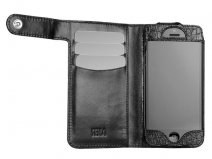 Sena Hampton Wallet Croco Leren Case Hoesje voor iPhone 5/5S