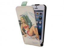 Vespa 50's Retro Flip Case Hoesje voor iPhone 5/5S