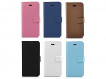 Brushed Alu-Look Bookcase - iPhone SE/5s/5 hoesje