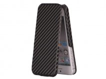 Carbon Slimline Flip Case Hoes voor iPhone 5/5S