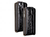 Croco Bottom Flip Case Hoes voor iPhone 5/5S