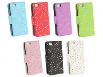 Glitter & Glamour Bookcase - iPhone SE / 5s / 5 hoesje