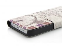 London Eye Retro Postcard Sideflip Case Hoesje voor iPhone 5/5S