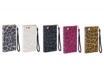 Leopard Trifold Wallet Case - iPhone SE/5s/5 hoesje