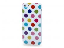 Polka Dot Colors TPU Soft Case Hoesje voor iPhone 5/5S