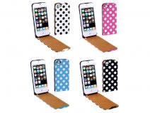 Polka Dot Flipcase - iPhone SE / 5s / 5 hoesje