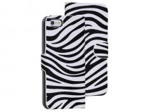 Zebra Sideflip Wallet Case voor iPhone 5/5S