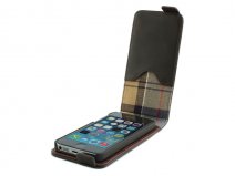 Barbour Leather Flip Case - Hoesje voor iPhone 5/5S