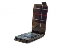 Barbour Tartan Flip Case - iPhone SE / 5s / 5 Hoesje