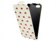 Call Candy Red Hearts Flip Case - Hoesje voor iPhone 5/5S