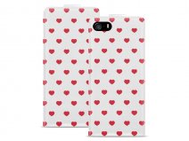 Call Candy Red Hearts Flip Case - Hoesje voor iPhone 5/5S