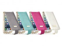 Pipetto Luxury Snake Flip Case - iPhone SE/5S/5C hoesje