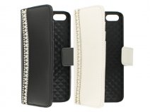 Diamond Pearls Wallet Case - Hoesje voor iPhone 5/5S