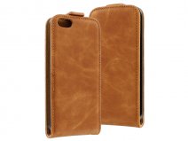 Vintage Brown Flipcase - Hoesje voor iPhone 5/5S