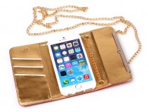Rhinestone Trifold Wallet - iPhone 6/6S hoesje