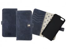 Xqisit Leather Wallet Case Eman - Leren iPhone 6/6S hoesje