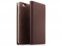 SLG Design D3 Lizard Bruin Leer - iPhone 6/6s hoesje