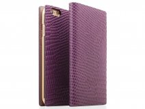 SLG Design D3 Lizard Paars Leer - iPhone 6/6s hoesje