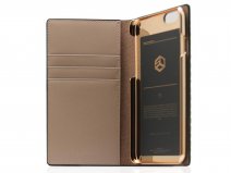 SLG Design D3 Lizard Zwart Leer - iPhone 6/6s hoesje