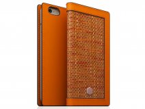 SLG Design D5 CSL Bookcase Oranje - Leren iPhone 6/6s hoesje