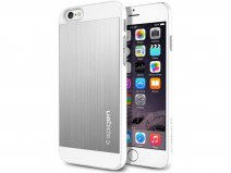 Spigen Aluminium Fit Case Satin Silver - iPhone 6/6s hoesje