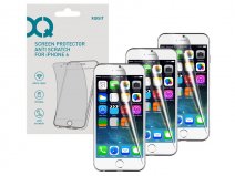 Xqisit Clear Screenprotector voor iPhone 6/6S (3-pack)