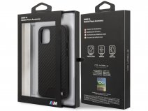 BMW M Sport PU Carbon Case - iPhone 12 Mini hoesje