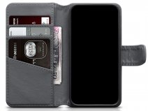 CaseBoutique Leather Wallet Grijs Leer - iPhone 12 Mini hoesje