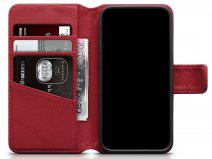 CaseBoutique Leather Wallet Rood Leer - iPhone 12 Mini hoesje
