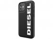 Diesel Logo Case Zwart - iPhone 12 Mini hoesje