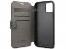 Guess 4G Monogram Bookcase Grijs - iPhone 12 Mini hoesje