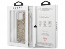 Guess 4G Monogram Glitter Case - iPhone 12 Mini hoesje