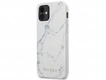 Guess Marble Case Wit - iPhone 12 Mini hoesje