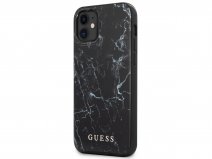 Guess Marble Case Zwart - iPhone 12 Mini hoesje