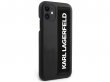 Karl Lagerfeld Strap Handgrip Case - iPhone 12 Mini hoesje