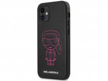 Karl Lagerfeld Ikonik Outline Case Roze - iPhone 12 Mini hoesje