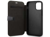 Mercedes-Benz Bow Leather Folio Zwart - iPhone 12 Mini hoesje