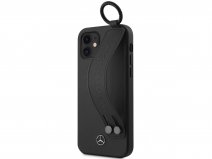 Mercedes-Benz Strap Line Case Zwart - iPhone 12 Mini hoesje