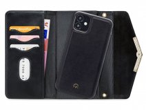 Mobilize Elegant Magnet Clutch Black Velvet - iPhone 12 Mini hoesje