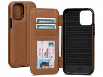 Sena Walletbook Bruin - iPhone 12 Mini Hoesje Leer