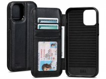 Sena Walletbook Zwart - iPhone 12 Mini Hoesje Leer