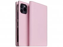 SLG Design D9 Chevere Sully Leer Roze - iPhone 12 Mini hoesje