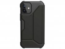 Urban Armor Gear Metropolis PU Zwart - iPhone 12 Mini hoesje