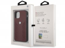 BMW Signature Leather Seat Case Rood - iPhone 12/12 Pro hoesje