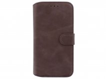 Classic 2in1 Leather Case Bruin - iPhone 12/12 Pro Hoesje Leer