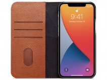 Decoded Leather Wallet Case Cognac Leer - iPhone 12/12 Pro Hoesje