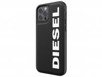 Diesel Logo Case Zwart - iPhone 12/12 Pro hoesje
